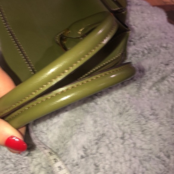 Madison & Max Vintage Purse Olive Green - Picture 8 of 9